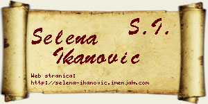 Selena Ikanović vizit kartica